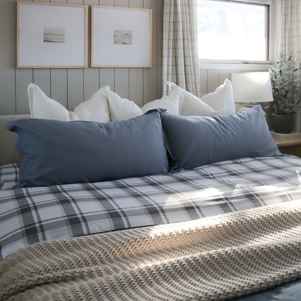 French Blue Plaid Sheet Set - PRESALE EVENT