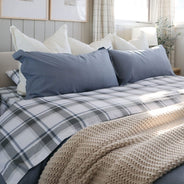 French Blue Plaid Sheet Set - PRESALE EVENT