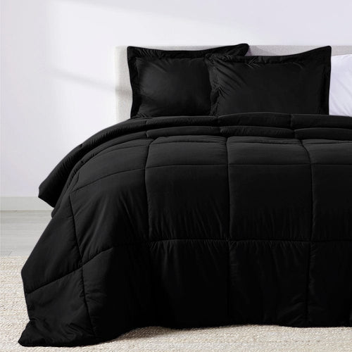 Midnight Black Oversized Comforter Set
