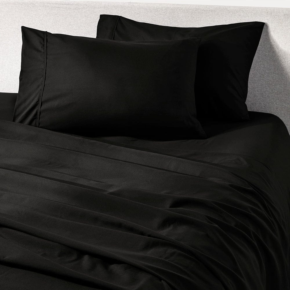 Midnight Black Pillowcase Set