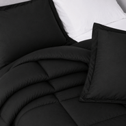 Midnight Black Oversized Comforter Set