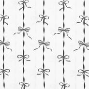 Midnight Black Ribbons and Bows Sheet Set - PRESALE EVENT