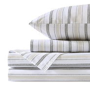 Neutral Twill Stripe Sheet Set - PRESALE EVENT