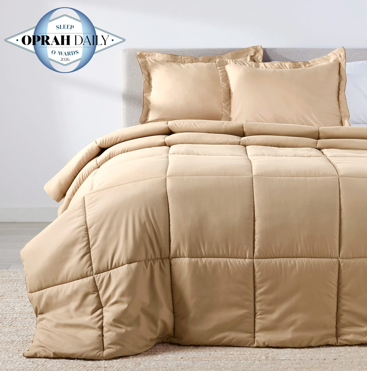Almond Ivory Oversized Comforter Set