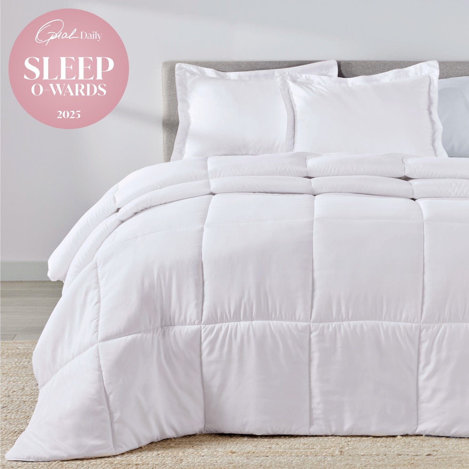 Classic White Oversized Comforter Set