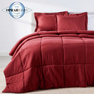 Deep Crimson Red Oversized Comforter Set