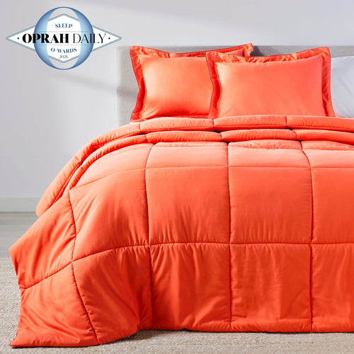 Hot Coral Oversized Comforter Set