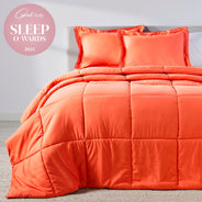 Hot Coral Oversized Comforter Set