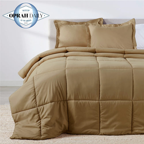 Light Mocha Oversized Comforter Set