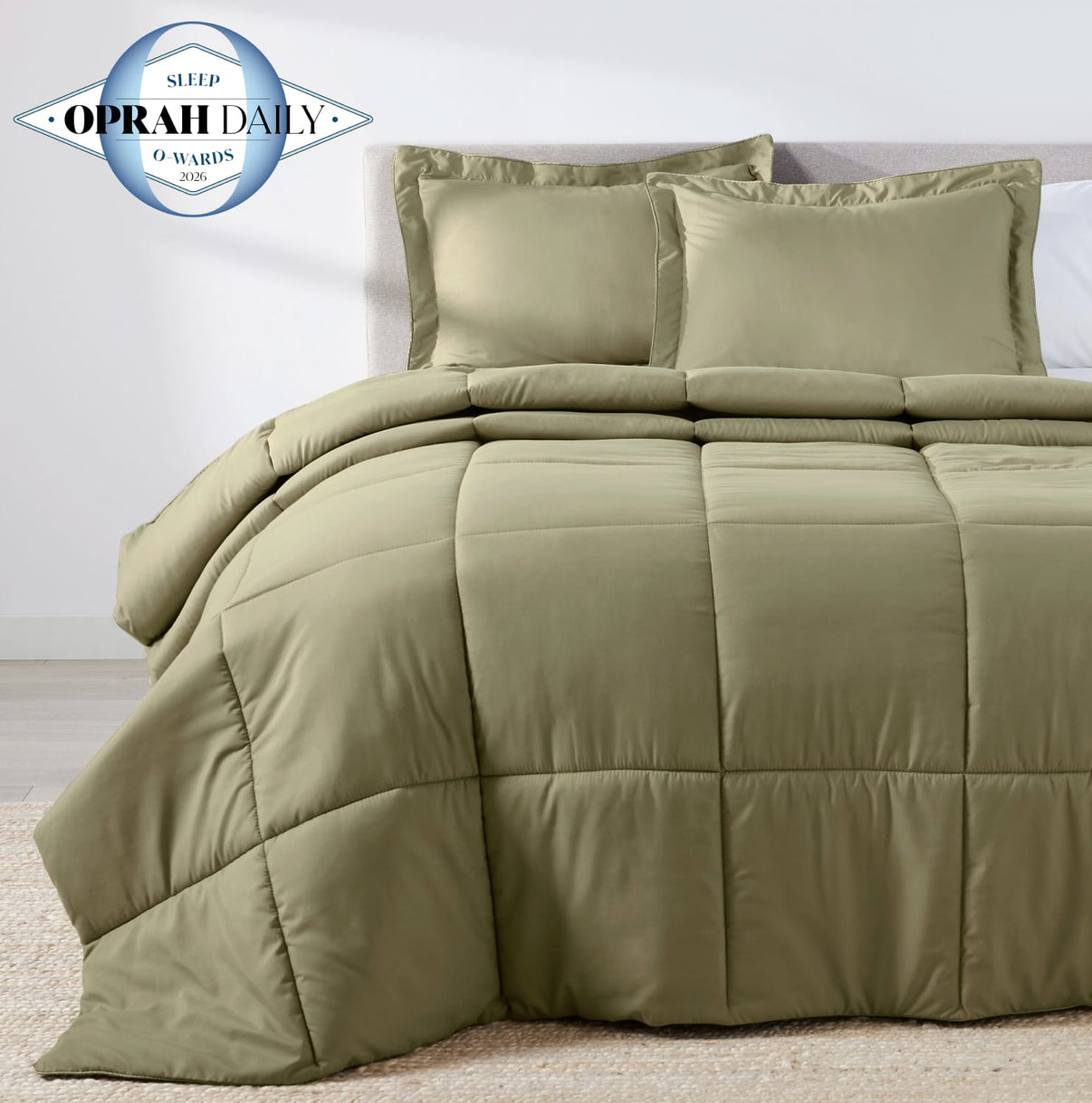 Sage Green Oversized Comforter Set