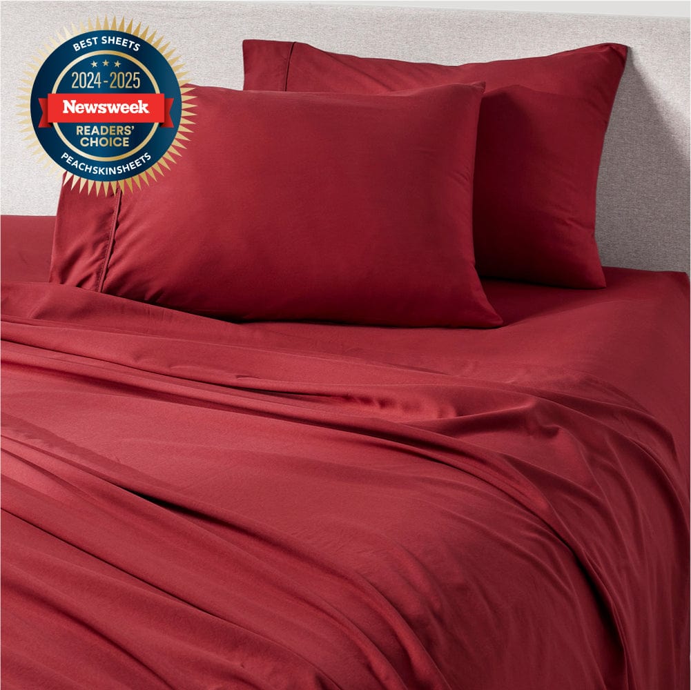 Deep Crimson Red Sheet Set