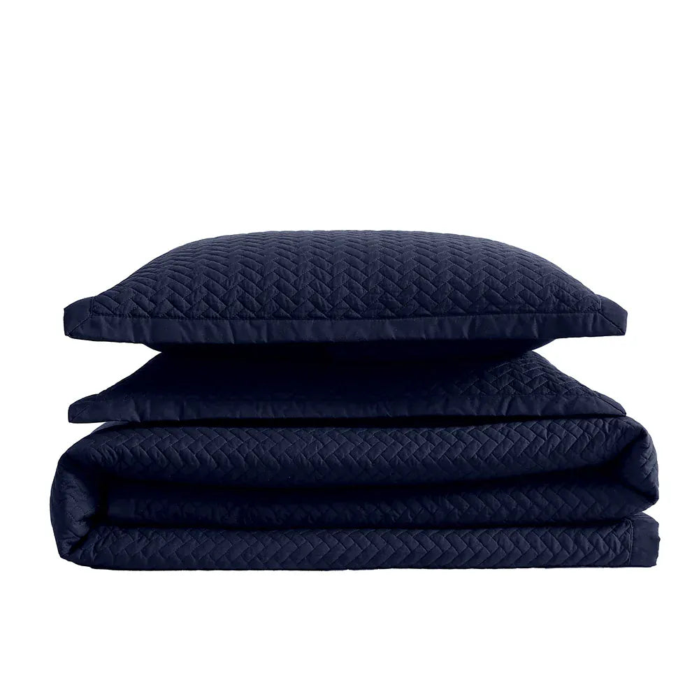 Mariner Blue Oversized Quilt Set