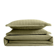 Sage Green Oversized Quilt Set