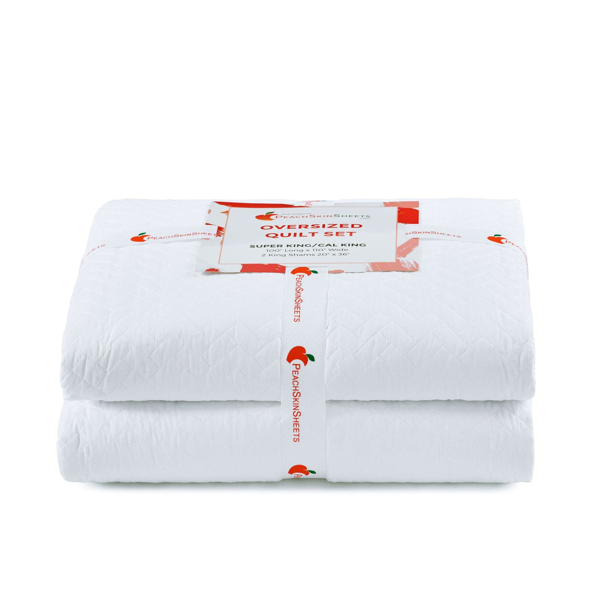 Classic White Oversized Quilt Set