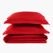 Red Velvet Duvet Cover Set