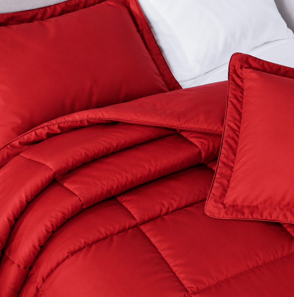 Red Velvet Oversized Comforter Set
