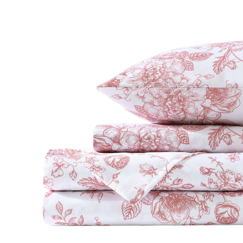 Retro Rose Floral Toile Sheet Set - PRESALE EVENT