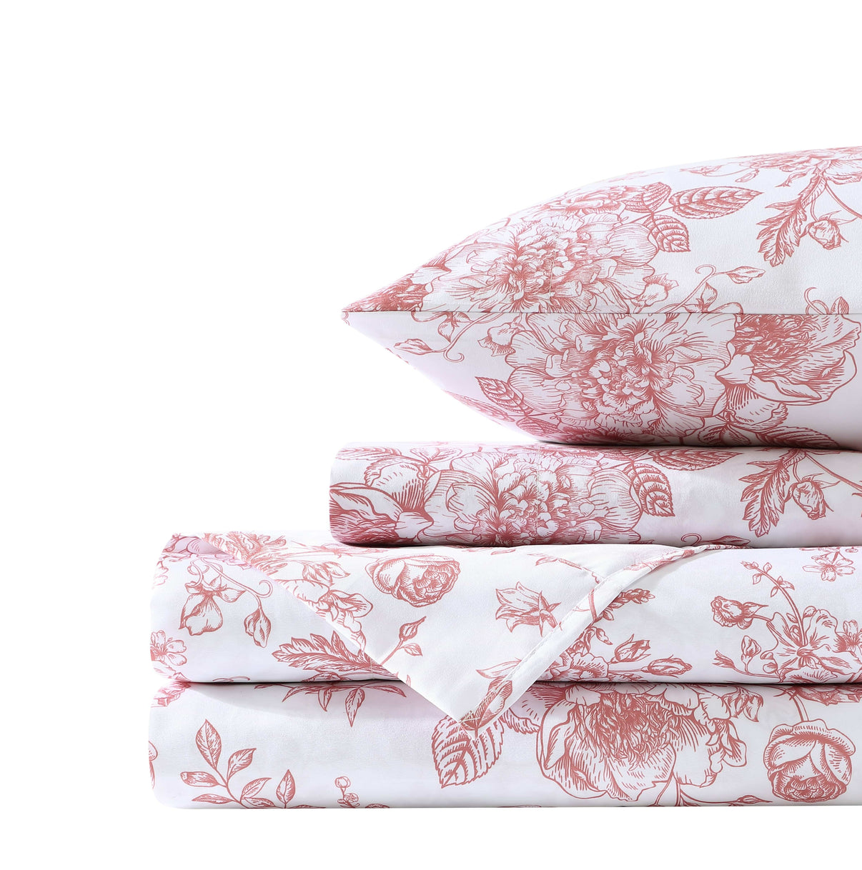 Retro Rose Floral Toile Sheet Set - PRESALE EVENT