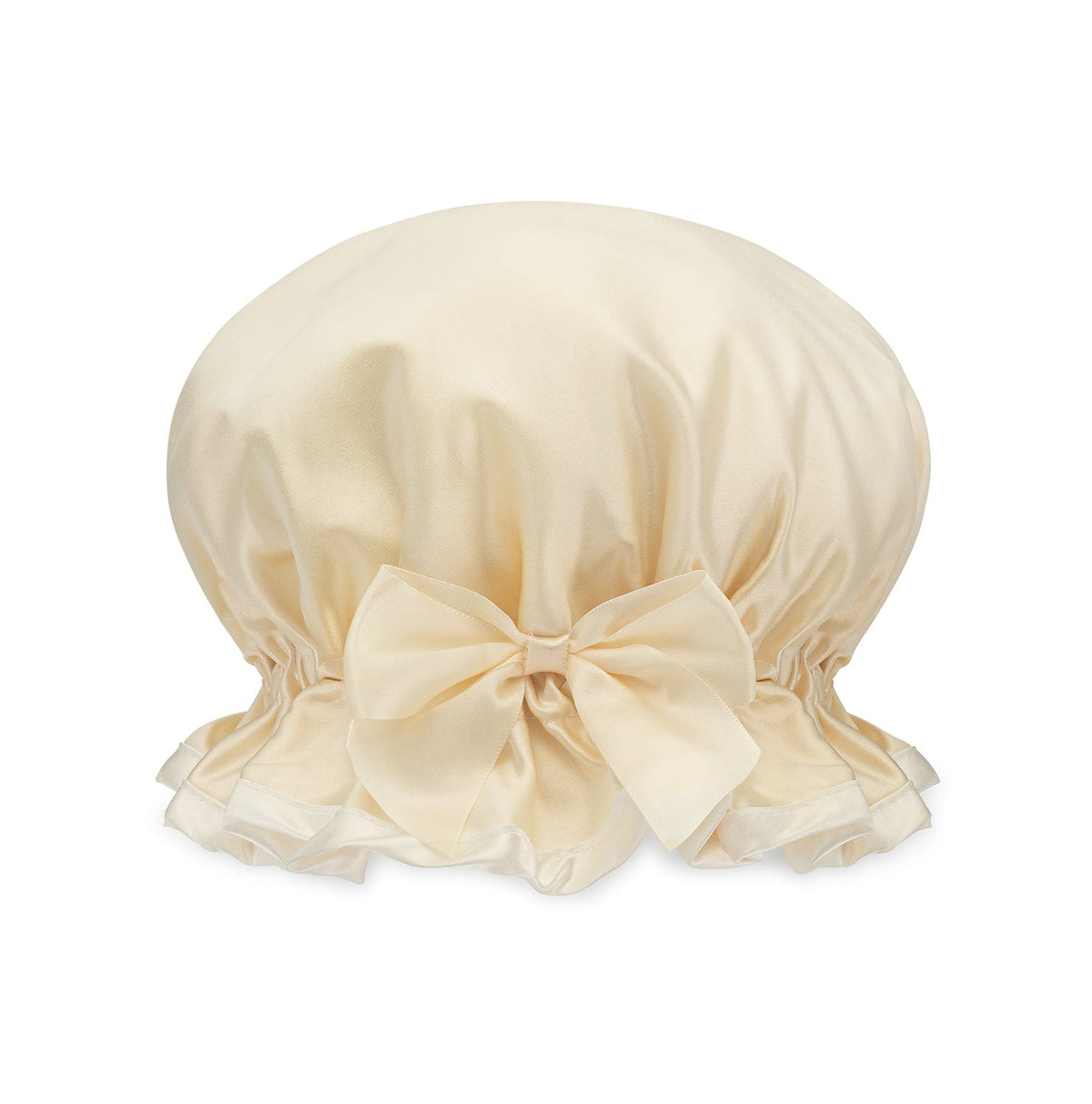 Pretty As A Peach Satin Shower Bonnet Set