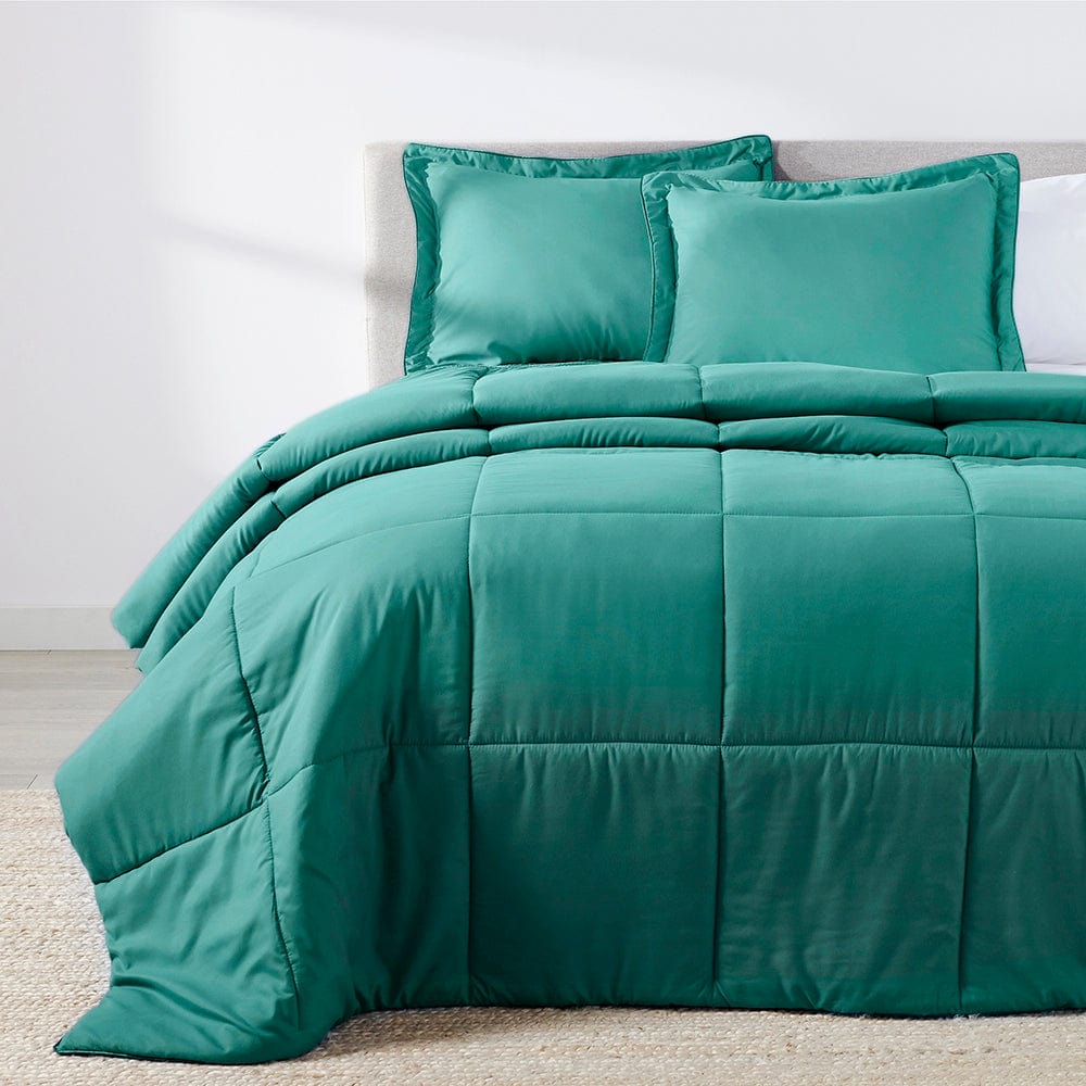 The Real Teal Oversized Comforter Set The Original PeachSkinSheets®