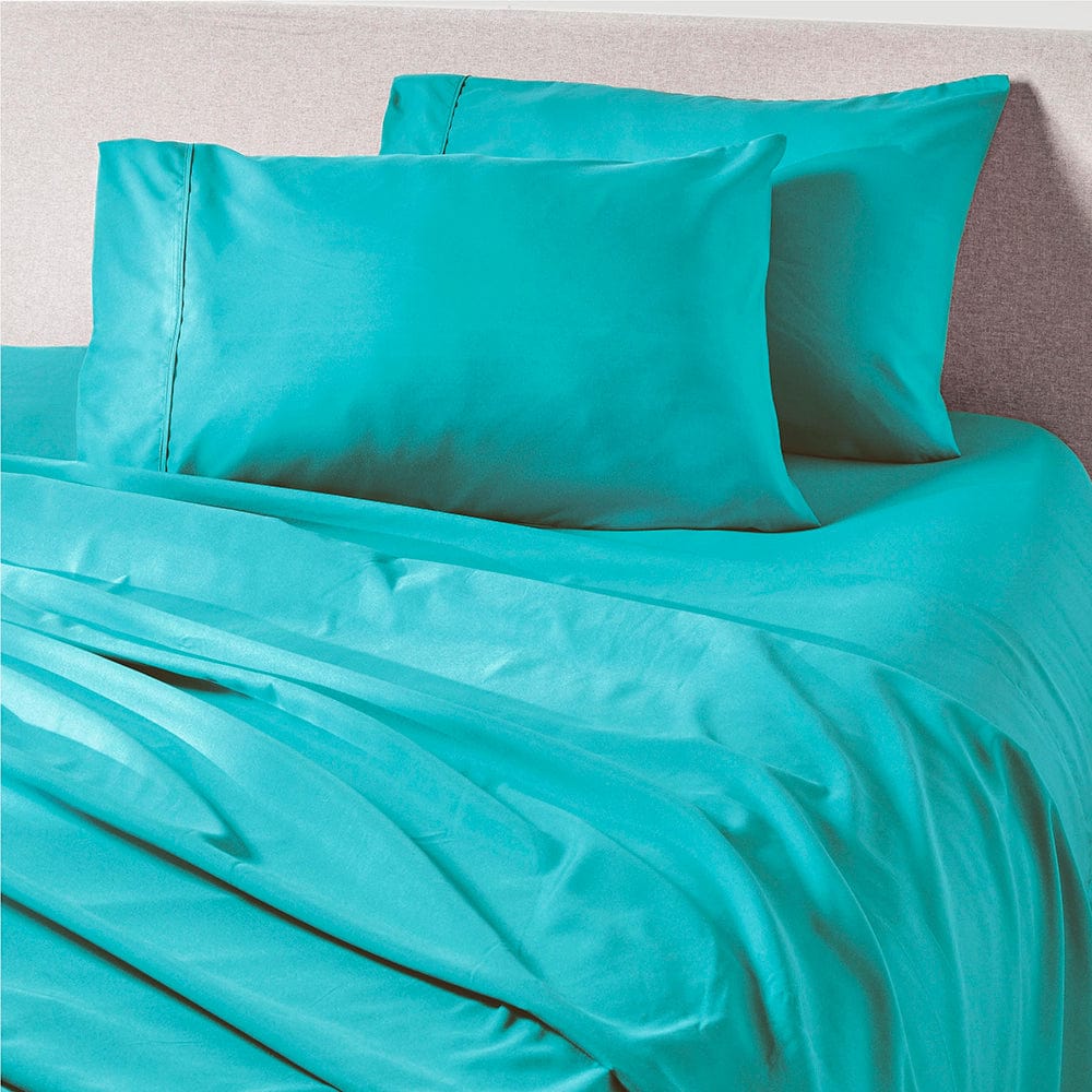 Tiki Turquoise Fitted Sheet