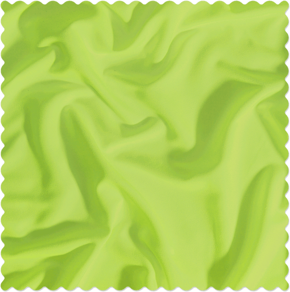 TROPICAL LIME - A bold, vivid green with bright yellow undertones. Lively and energetic, this vibrant shade adds a fresh, playful burst of color