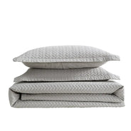 Brushed Silver Oversized Quilt Set - PRESALE EVENT