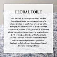 French Blue Floral Toile Sheet Set - PRESALE EVENT