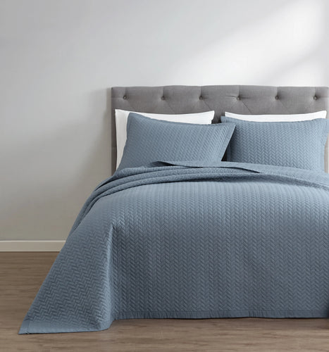 French Blue Oversized Quilt Set - PRESALE EVENT
