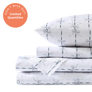 French Blue Ribbons and Bows Sheet Set - PRESALE EVENT