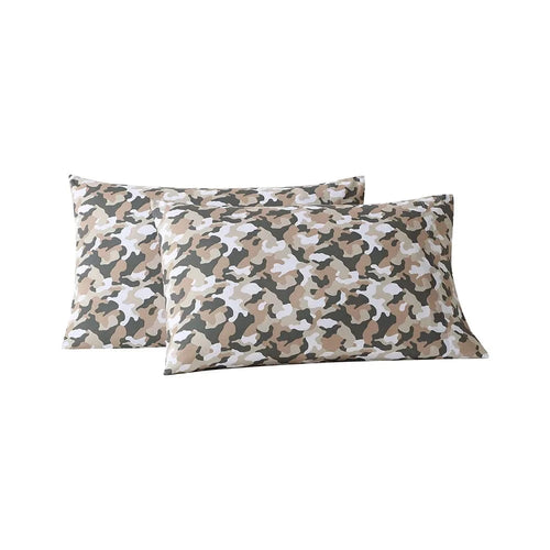 Graphite Gray Camouflage Pillowcase Set - Preorder Ships January