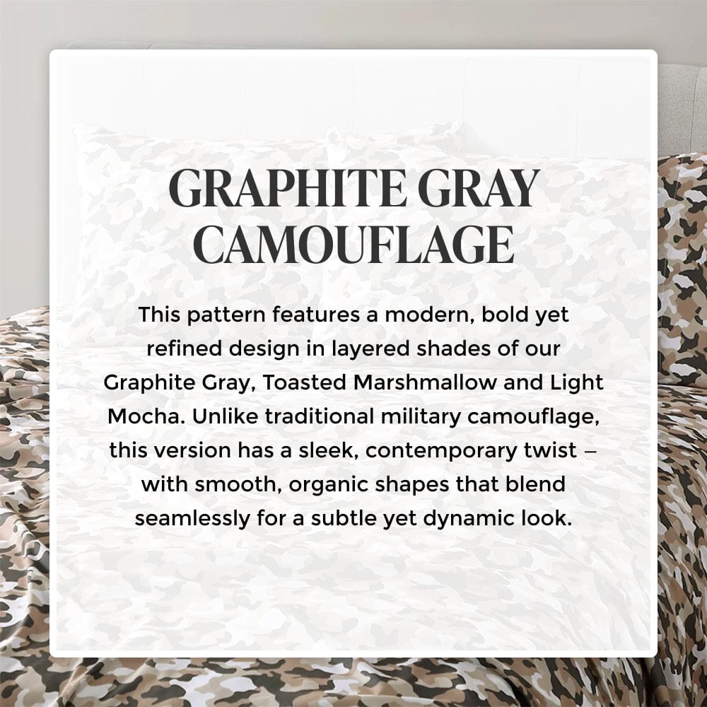 Graphite Gray Camouflage Sheet Set - PRESALE EVENT
