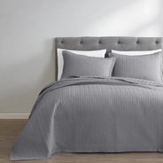 Graphite Gray Oversized Quilt Set - PRESALE EVENT