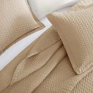 Light Mocha Oversized Quilt Set - PRESALE EVENT