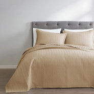 Light Mocha Oversized Quilt Set - PRESALE EVENT
