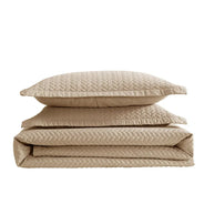 Light Mocha Oversized Quilt Set - PRESALE EVENT