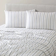 Neutral Twill Stripe Sheet Set - PRESALE EVENT