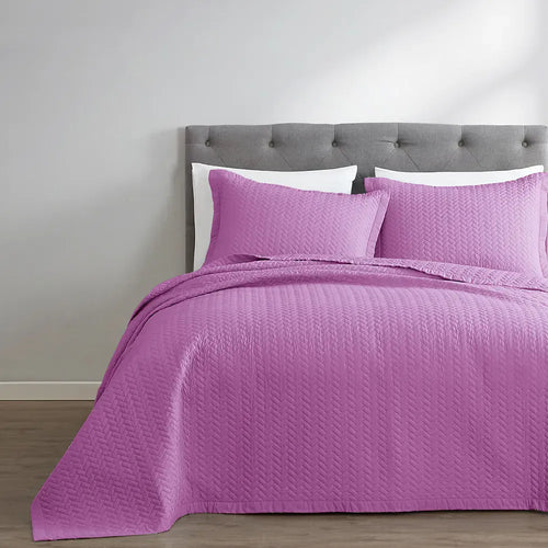 Purple Orchid Oversized Quilt Set - PRESALE EVENT
