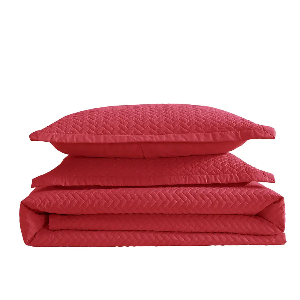 Red Velvet Oversized Quilt Set - PRESALE EVENT