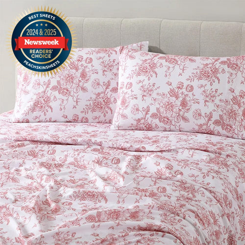 Retro Rose Floral Toile Sheet Set - PRESALE EVENT alternate