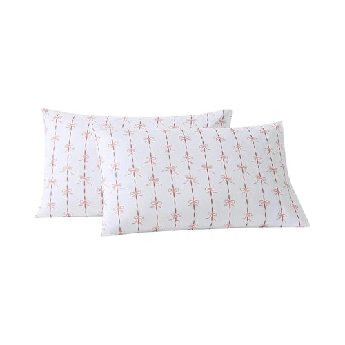 Retro Rose Ribbons and Bows Pillowcase Set - Preorder Ships January