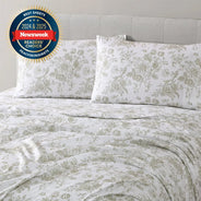 Sage Green Floral Toile Sheet Set - PRESALE EVENT