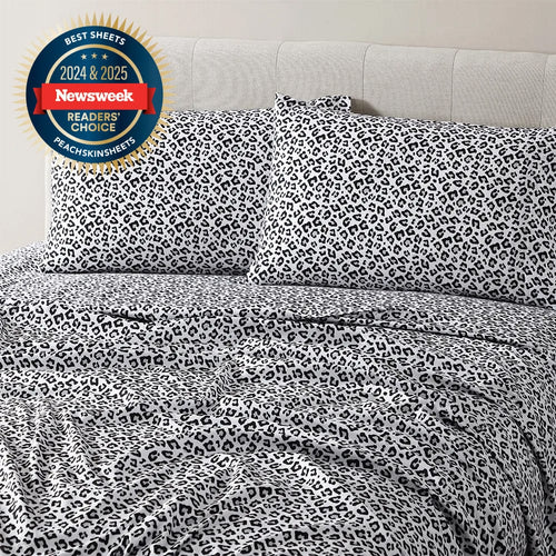 Silver Snow Leopard Sheet Set - PRESALE EVENT alternate