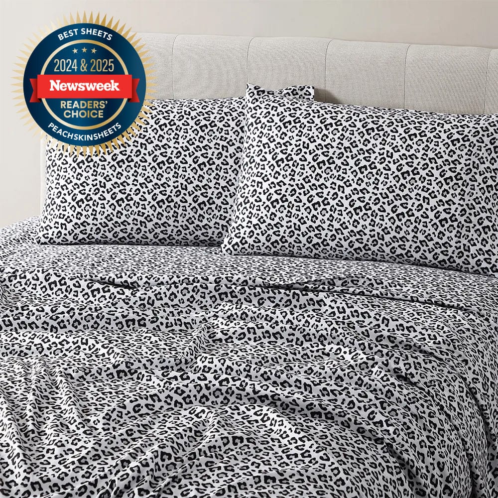 Silver Snow Leopard Sheet Set - PRESALE EVENT