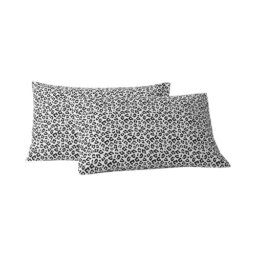 Silver Snow Leopard Pillowcase Set - Preorder Ships January