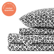Silver Snow Leopard Sheet Set - PRESALE EVENT
