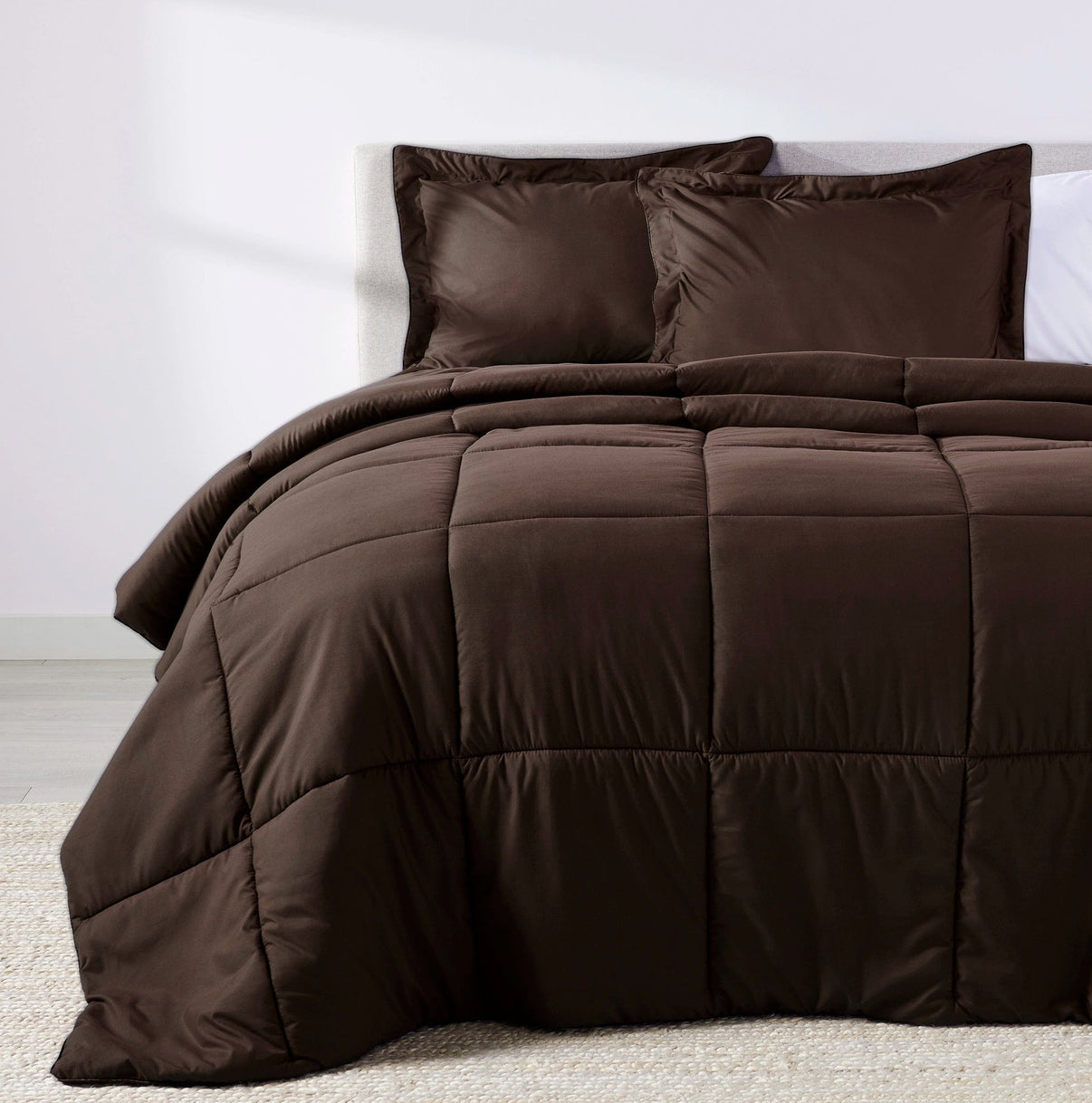 Chocolate Oversized Comforter Set The Original PeachSkinSheets