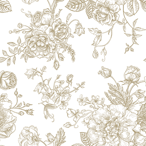 Sage Green Floral Toile